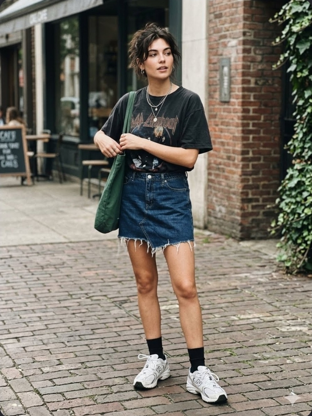 BDG Urban Outfitters Asymmetrical Denim Mini Skirt ✨